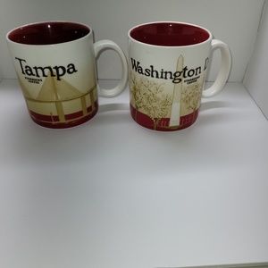 Two Starbucks Mugs